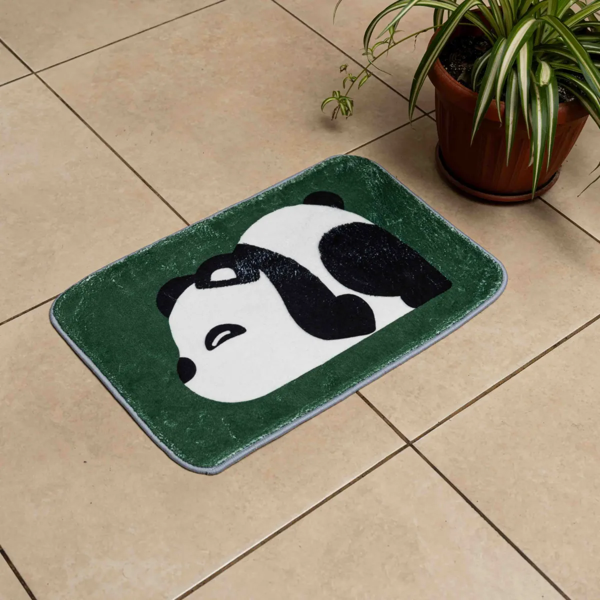 Alfombra Antideslizante Diseño Panda Acostado 40x60cm